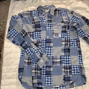 J Crew Indian madras shirt Never worn